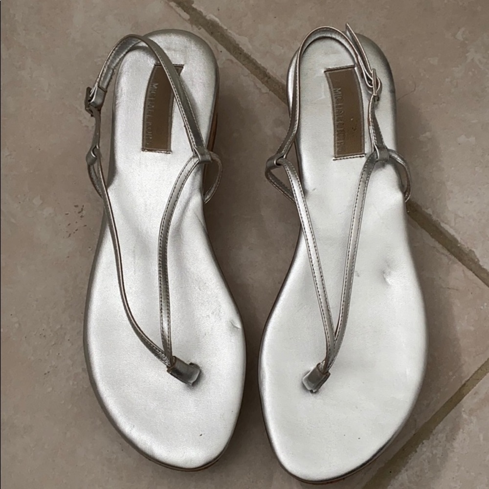 Michael Kors silver sandals